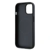 DKNY PU Leather Sidabrinis Metal Logo Magsafe dėklas telefonui Apple iPhone 14 pilkos spalvos
