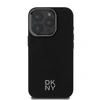 DKNY PU Leather Stack Logo Magsafe Apple iPhone 16 Pro dėklas telefonui juodos spalvos