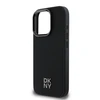 DKNY PU Leather Stack Logo Magsafe Apple iPhone 16 Pro dėklas telefonui juodos spalvos