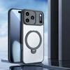 Dux Ducis Aimo Mag dėklas su Magnetic Ring and Stand skirtas Apple iPhone 17 Pro Max – juodos spalvos