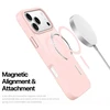 DUX DUCIS dėklas YIND, suderinamas su MagSafe, skirtas iPhone 18 Pro / 17 Pro (atviro žiedo versija) šviesiai rožinė