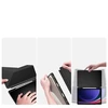 Dux Ducis Magi dėklas su Stylus laikikliu skirtas Samsung Galaxy Tab S10 FE/S9/S9 FE – juodos spalvos