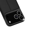 Dux Ducis Skin Pro dėklas skirtas Apple iPhone 17 Pro Max su Flip and Card Slot – juodos spalvos