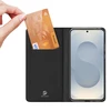 Dux Ducis Skin Pro dėklas skirtas Samsung Galaxy S25 Edge su Flip ir Card Slot - juodos spalvos