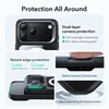 ESR klasikinis hibridinis „Kickstand MagSafe“ dėklas, skirtas iPhone 17 Pro Max – skaidrus, juodas