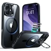 Dėklas ESR klasikinis hibridinis stovas „Magsafe iPhone 17“, skaidrus/juodas