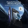 ESR Classic Hybrid MagSafe + grūdinto stiklo komplektas iPhone 17 Pro telefonui - skaidrus Juodas