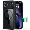 ESR Classic Hybrid Magsafe ir grūdinto stiklo dėklas iPhone 17 Pro Max, skaidrus/juodas