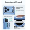 Dėklas ESR CYBER TOUGH KICKSTAND MAGSAFE IPHONE 17 PRO / 18 PRO LIGHT Mėlynas