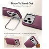 Dėklas ESR LEATHER KICKSTAND MAGSAFE IPHONE 17 PRO MAX / 18 PRO MAX DEEP BURGUNDY
