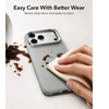 Dėklas ESR LEATHER KICKSTAND MAGSAFE IPHONE 17 PRO / 18 PRO Pilkas