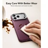 Dėklas ESR LEATHER KICKSTAND MAGSAFE IPHONE 17 PRO MAX / 18 PRO MAX DEEP BURGUNDY