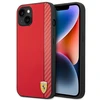 Apple iPhone 14 Plus Ferrari dėklas Carbon (FEHCP14MaxRE) raudonos spalvos