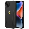 Apple iPhone 14 Plus Ferrari odinis dėklas Stamp Sides (FEHCP14MRBUK) juodos spalvos