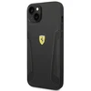 Apple iPhone 14 Plus Ferrari odinis dėklas Stamp Sides (FEHCP14MRBUK) juodos spalvos