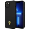 Apple iPhone 14 plus Ferrari dėklas Silicone Metal Logo juodos spalvos
