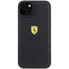 Apple iPhone 15 Plus Ferrari dėklas Quilted Metal Logo (FEHCP15MRDUK) juodos spalvos