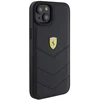 Apple iPhone 15 Plus Ferrari dėklas Quilted Metal Logo (FEHCP15MRDUK) juodos spalvos