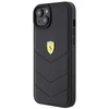 Apple iPhone 15 Plus Ferrari dėklas Quilted Metal Logo (FEHCP15MRDUK) juodos spalvos