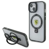 Apple iPhone 14 Plus / 15 Plus Ferrari dėklas Ring Stand 2023 Collection MagSafe (FEHMP15MUSCAH) skaidrus