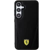 Samsung Galaxy S24 Plus Ferrari dėklas Hot Stamp V Lines MagSafe (FEHMS24MP3BAK) juodos spalvos