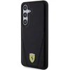 Samsung Galaxy S24 Plus Ferrari dėklas Hot Stamp V Lines MagSafe (FEHMS24MP3BAK) juodos spalvos