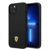 Ferrari FEHMSIP14MBK Apple iPhone 14 Plus 6.7" dėklas telefonui juodos spalvos silikoninis Metal Logo Magsafe