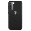 Samsung Galaxy S21 Plus Ferrari dėklas Off Track Quilted (FEHQUHCS21MBK) juodos spalvos