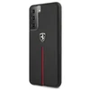 Ferrari FEOSIHCS21SBK S21 G991 dėklas telefonui juodos spalvos Off Track Leather Nylon Stripe