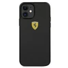 Apple iPhone 12 Mini Ferrari dėklas On Track Real Carbon (FERCAHCP12SBK) juodos spalvos