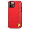 Ferrari FESAXHCP12LRE Apple iPhone 12 Pro Max 6.7" dėklas telefonui raudonos spalvos On Track Carbon Stripe
