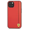 Apple iPhone 13 Mini Ferrari dėklas On Track Carbon Stripe (FESAXHCP13SRE) raudonos spalvos