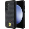 Samsung Galaxy S24 Ferrari dėklas Carbon Stitched Bottom (FEHCS24SN3PUK) juodos spalvos