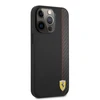 „Ferrari FESAXHCP13XBK iPhone 13 Pro Max“ 6,7 colio juodas kietas dėklas „On Track Carbon Stripe“
