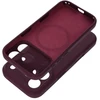 Dėklas Case for iPhone 18 Pro / 17 Pro Forcell F-Protect Rubber Premium compatible with MagSafe dark cherry