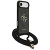 Dėklas Guess 4G Big Logo Cord Stap Crossbody skirtas Apple iPhone Air juodos spalvos