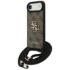 Dėklas Guess 4G Big Logo Cord Stap Crossbody skirtas Apple iPhone Air rudos spalvos