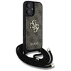 GUESS dėklas skirtas Apple iPhone 16 Plus GUHCP16MP4GMGCRW (CBDY PU 4G Big Logo W/Cord Strap) rudos spalvos
