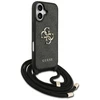 Original dėklas GUESS 4G Big Logo Cord Stap Crossbody skirtas Apple iPhone 17 juodos spalvos