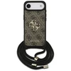 Dėklas Guess 4G Big Logo Cord Stap Crossbody skirtas Apple iPhone Air rudos spalvos