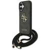 Original dėklas GUESS 4G Big Logo Cord Stap Crossbody skirtas Apple iPhone 17 juodos spalvos