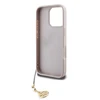Guess 4G Charm dėklas skirtas Apple iPhone 16 Pro Tone on Tone Rožinė