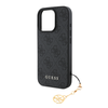 Guess 4G Charm Apple iPhone 16 Pro Max Tone on Tone dėklas telefonui pilkos spalvos