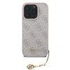 Guess 4G Charm dėklas skirtas Apple iPhone 16 Pro Max Tone on Tone Rožinė