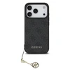 Guess 4G Charm dėklas skirtas Apple iPhone 17 Pro Tone on Tone pilkos spalvos