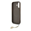 Guess 4G Charm dėklas skirtas Apple iPhone 17 Tone on Tone rudos spalvos
