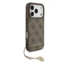 Guess 4G Charm dėklas skirtas Apple iPhone 17 Pro Tone on Tone rudos spalvos