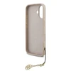 Guess 4G Charm dėklas skirtas Apple iPhone 17 Tone on Tone rožinės spalvos