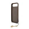 Guess 4G Charm dėklas skirtas Apple iPhone 17 Air Tone on Tone rudos spalvos