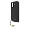 Guess 4G Charm dėklas skirtas Apple iPhone 17 Tone on Tone pilkos spalvos